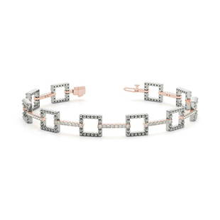 Natural 0.82 CTW Diamond Bracelet 14K Rose Gold: Natural 0.82 CTW Diamond Bracelet 14K Rose Gold Manufacturer's Suggested Retail Price: $5200.00 Product Type: Diamond Bracelet Stone1 Type: 82 Diamonds @ 0.82 CTW Stone1 Color: G Stone1 Clarity: