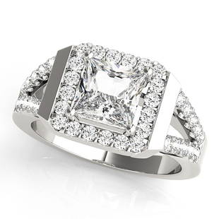 Natural 1.75 CTW Diamond Engagement Ring 18K White Gold: Natural 1.75 CTW Diamond Engagement Ring 18K White Gold Manufacturer's Suggested Retail Price: $ 27300.00 Product Type: Engagement Ring Stone1 Type: 1 Diamond @ 1.25 CTW Stone1 Color: G Stone1
