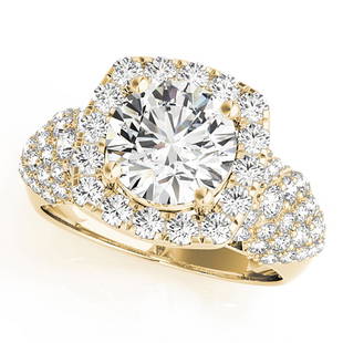 Natural 3.4 CTW Diamond Engagement Ring 14K Yellow Gold: Natural 3.4 CTW Diamond Engagement Ring 14K Yellow Gold Manufacturer's Suggested Retail Price: $ 51700.00 Product Type: Engagement Ring Stone1 Type: 1 Diamond @ 1.9 CTW Stone1 Color: G Stone1