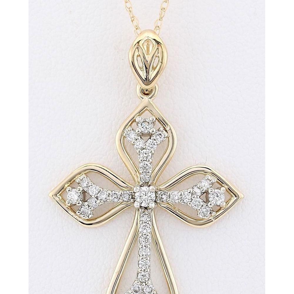 0.70 CTW Natural Diamond Pendant In 14k Solid Yellow Gold: 0.70 CTW Natural Diamond Pendant In 14k Solid Yellow Gold Manufacturer's Suggested Retail Price: $ 2900.00 Stamped: 14K Total Pendant Weight: 4.4Grams Diamond Weight: Total Natural diamond weight is .