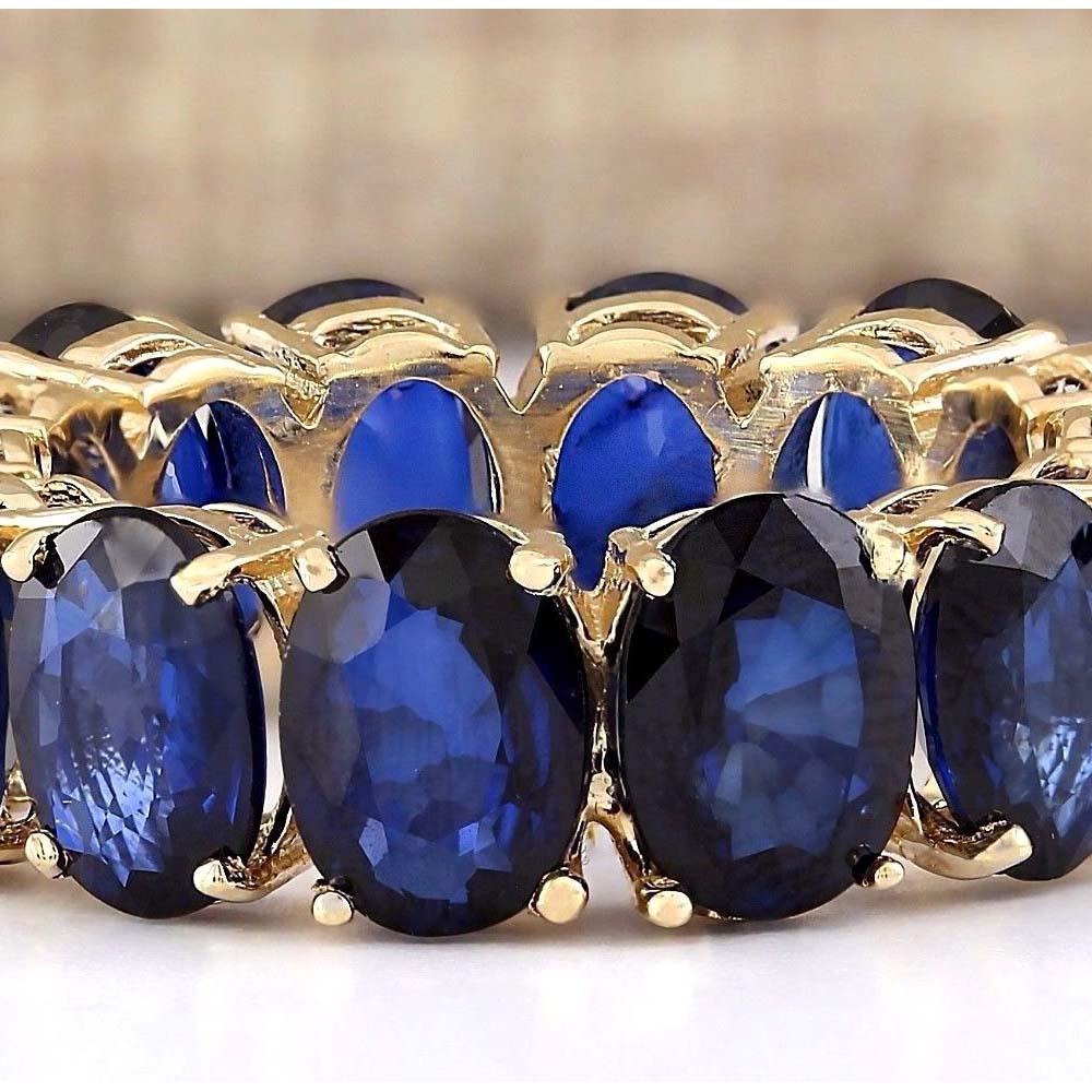11.20 CTW Natural Sapphire Ring In 18K Yellow Gold: 11.20 CTW Natural Sapphire Ring In 18K Yellow Gold Manufacturer's Suggested Retail Price: $ 3500.00 Stamped: 18K Ring Size: 6.5 Total Ring Weight: 4.5 Grams Gemstone Weight: Total Natural Sapphire Wei
