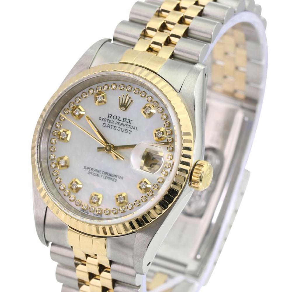 Pre-owned Rolex Datejust 36mm Jubilee: Pre-owned Rolex Datejust 36mm Jubilee Details Brand: Rolex Condition: Pre-owned Excellent Model: Datejust Specifications Case Diameter: 36mm Case Material: Stainless Steel Gender: Mens / Un