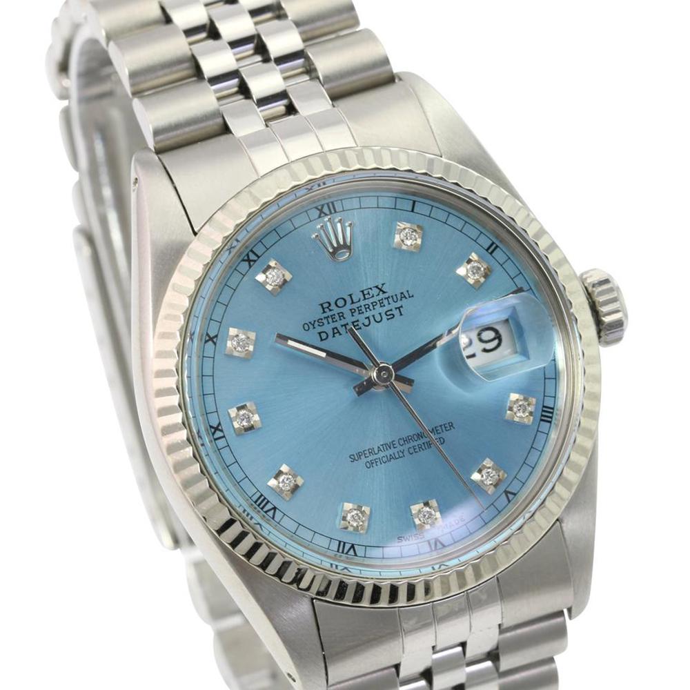 Pre-owned Rolex Datejust 36mm Jubilee: Pre-owned Rolex Datejust 36mm Jubilee Details Brand: Rolex Condition: Pre-owned Excellent Model: Datejust Specifications Case Diameter: 36mm Case Material: Stainless Steel Gender: Mens / Un