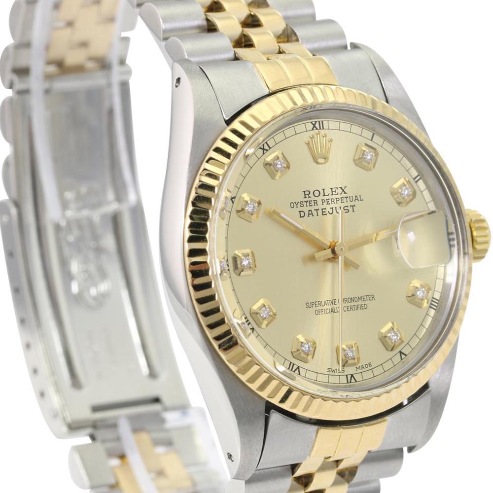 Pre-owned Rolex Datejust 36mm Jubilee: Pre-owned Rolex Datejust 36mm Jubilee Details Brand: Rolex Condition: Pre-owned Excellent Model: Datejust Specifications Case Diameter: 36mm Case Material: Stainless Steel Gender: Mens / Un