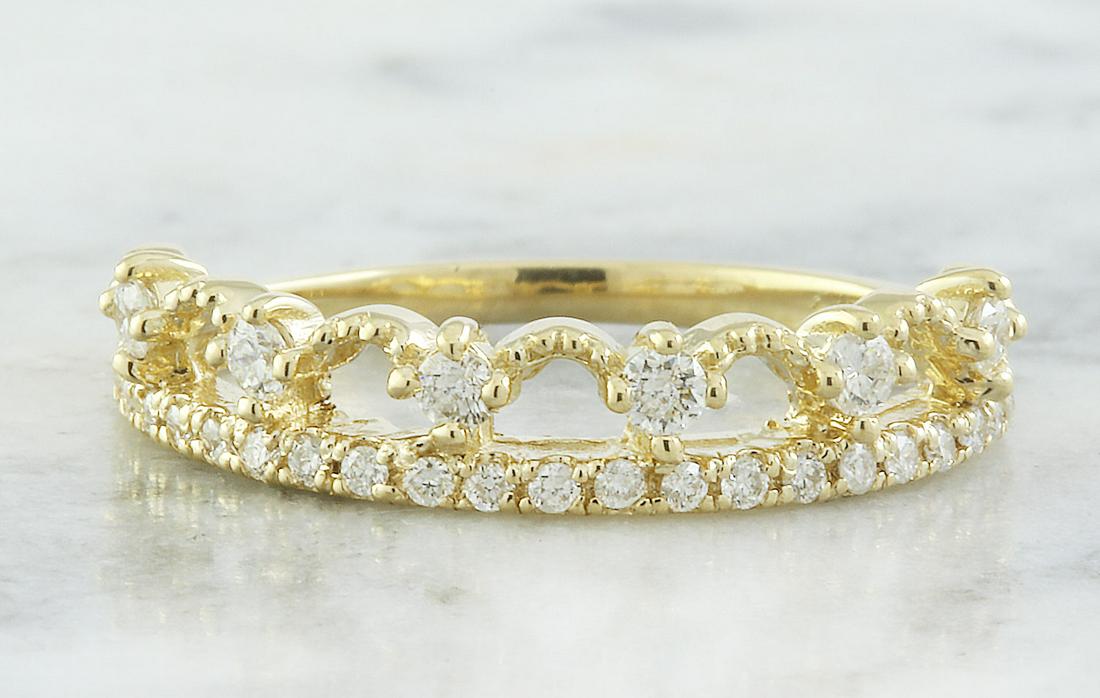 0.20ct Diamond Heart Ring In 9ct Yellow Gold main image 0