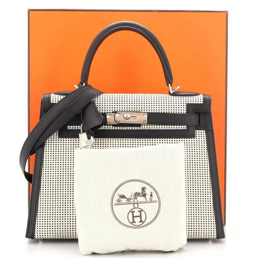 Hermes Kelly 28 Retourne Himalayan Niloticus Crocodile Palladium