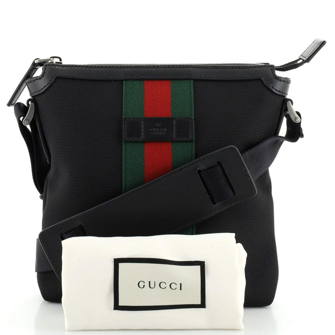 Gucci techno canvas messenger deals bag