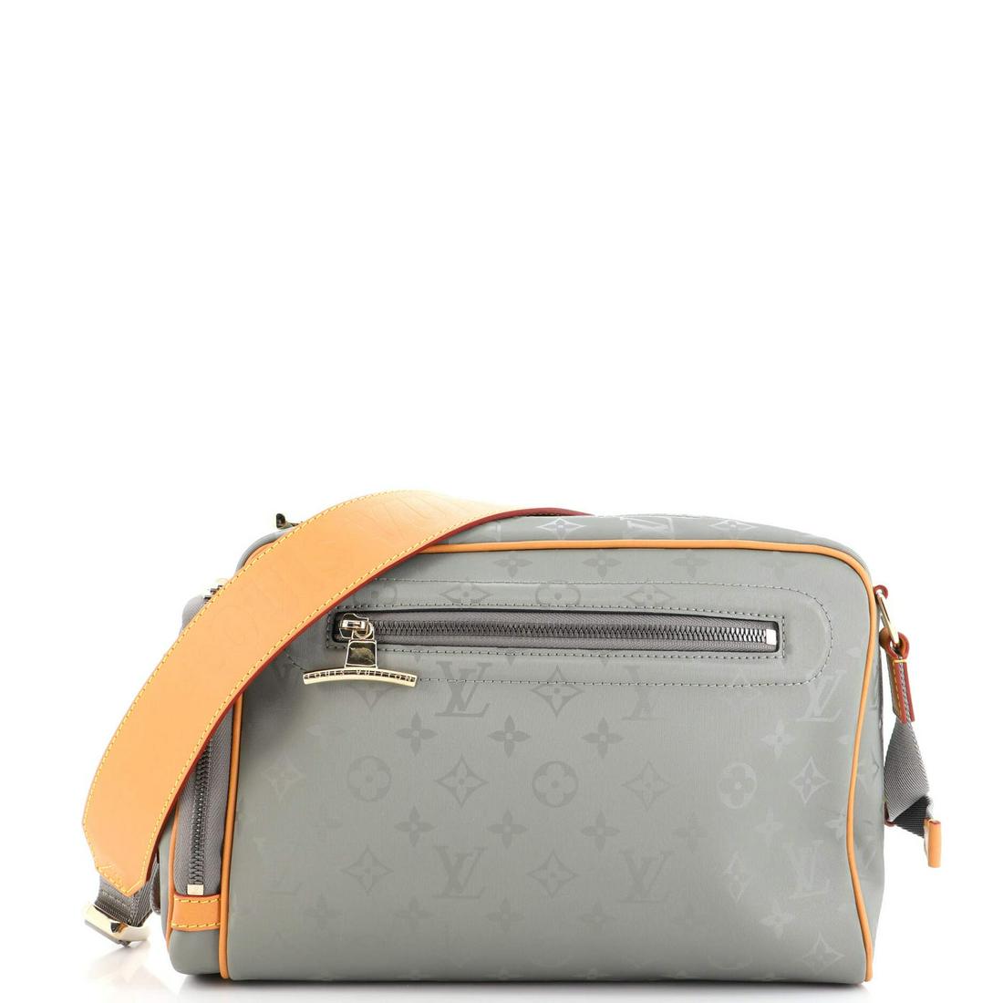 Louis Vuitton Camera Bag Limited Edition Titanium Monogram Canvas: Louis Vuitton Camera Bag Limited Edition Titanium Monogram Canvas // Exterior Color: Green // Interior Color: Green // Exterior Material: Canvas Coated // Interior Material: Fabric // Hardware Color: 