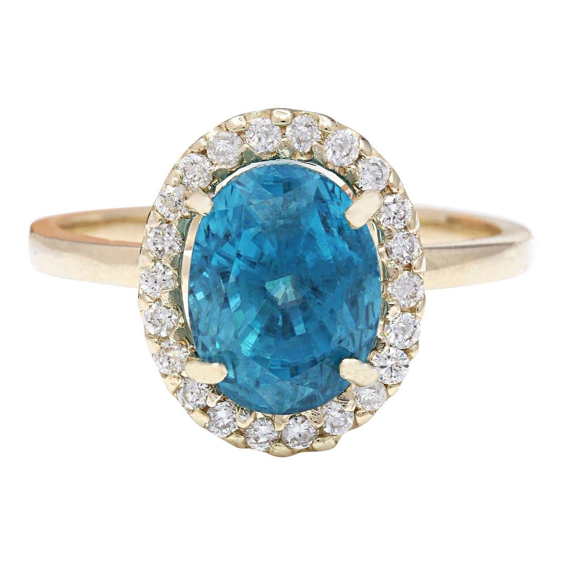 5.02 Carat Natural Zircon 18K Solid Yellow Gold Diamond Ring: 5.02 Carat Natural Zircon 18K Solid Yellow Gold Diamond Ring 5.02 Carat Natural Zircon 18K Solid Yellow Gold Diamond RingItem Type: RingItem Style: EngagementMaterial: 18K Yellow GoldMainstone: Zircon
