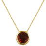 1.50 Carat Garnet 14K Yellow Gold Necklace