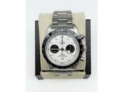 Tudor 79360N Black Bay Panda Black White Stainless Steel: Tudor 79360N Black Bay Panda Black White Stainless Steel ---- Product Code: 185579304322-E ---- Brand: Tudor ---- Condition: Pre-Owned ---- Model: Tudor Black Bay ---- Item Specifics:Band Color: Silve