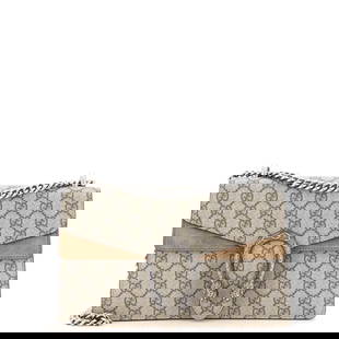 Gucci Dionysus Bag GG Coated Canvas Small: Gucci Dionysus Bag GG Coated Canvas Small ---- Exterior Color: Brown ---- Interior Color: Brown, Neutral ---- Exterior Material: Canvas Coated ---- Interior Material: Canvas Coated, Suede ---- Hardwar