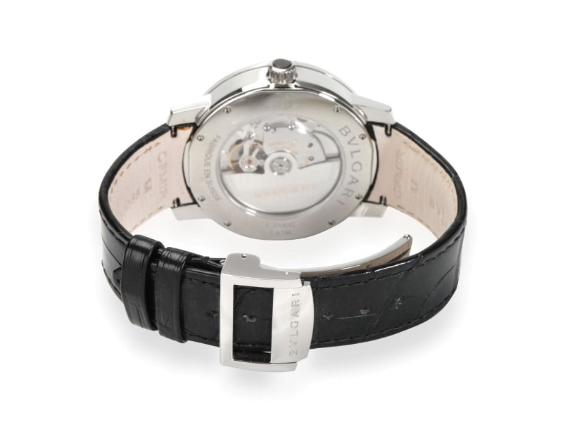 BVLGARI Bvlgari SoloTempo mens Watch in Stainless Steel: BVLGARI Bvlgari SoloTempo mens Watch in Stainless Steel ---- Product Code: 266083136503-E ---- Brand: Bvlgari ---- Condition: Never Worn ---- Model: Bvlgari SoloTempo ---- Item Specifics: ---- Band Le