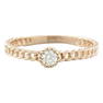 0.10 Carat Diamond 14K Rose Gold Solitaire Ring