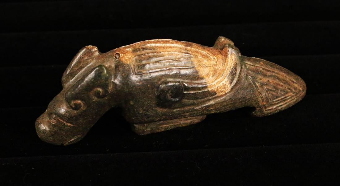 China. Handcarved jade statue. 1850. 74 gr. (1 of 5)