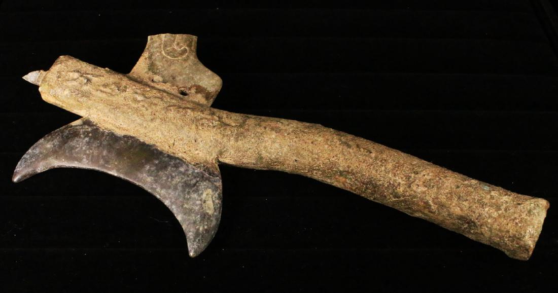Ancient Jade Chinese ceremonial axe. Ming dynasty 1300 (1 of 2)