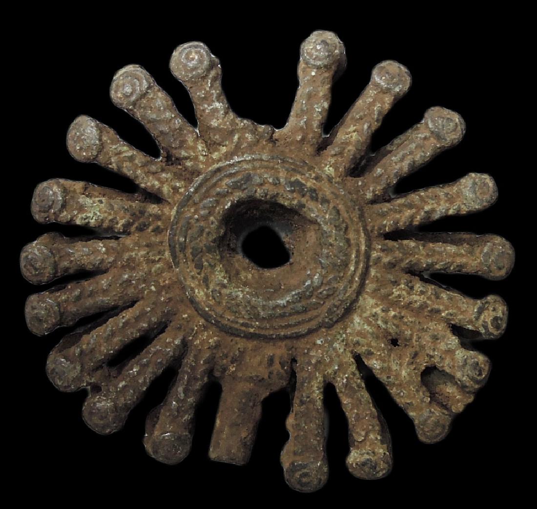 MALI. DOGON TRIBES 1800 ca. SUN PENDANT USED BY DOGON (1 of 3)