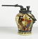Porcelain water pipe. Handmade painted 1920 circa