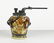 Porcelain water pipe. Handmade painted 1920 circa - 2