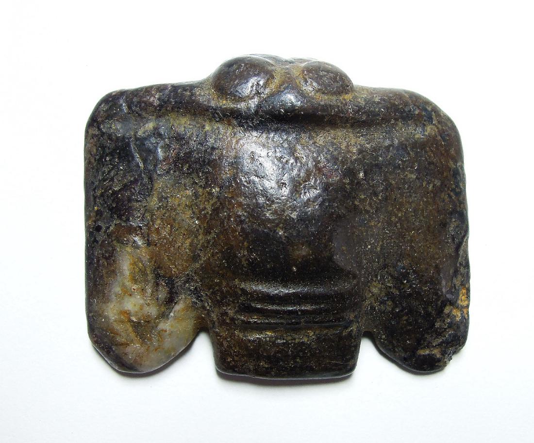 Tibet. Handcarved jade. 1700/1800 AD. Used against (1 of 3)