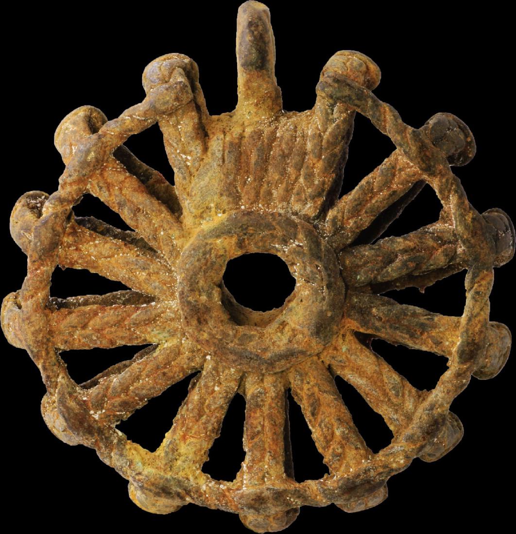 MALI DOGON TRIBES 1800 ca. SUN PENDANT USED BY DOGON (1 of 3)