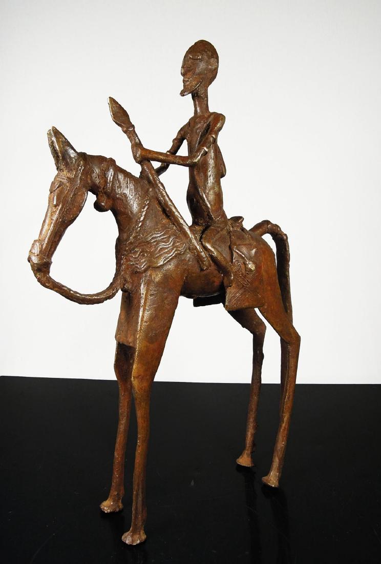 Mali. Dogon people. 1850 AD. Horseman soldier bronze (1 of 4)
