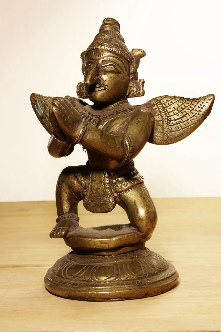 Nepal Garuda temple bronze statue. Early 1900 AD. (1 of 9)