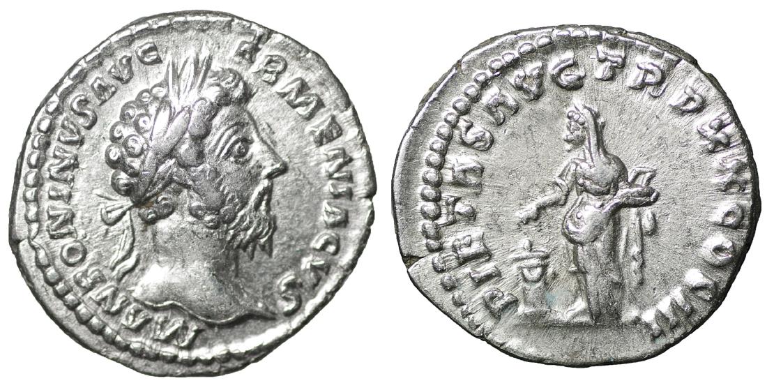 Marcus Aurelius 161-180 AD AR denarius Near Mint state (1 of 1)
