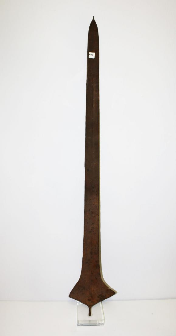 CONGO TOPOKE PEOPLE Iron currency sword shape 1901 (1 of 1)