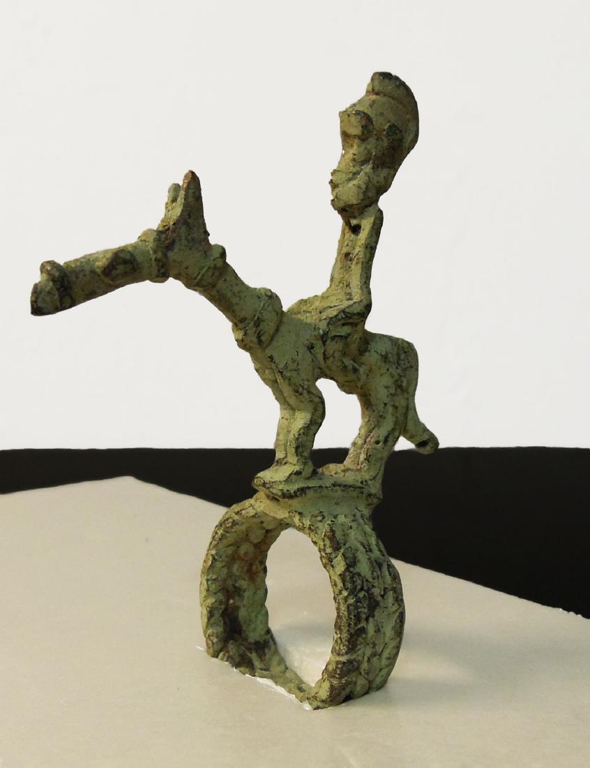 MALI. DOGON TRIBES 1800/1900 ca. Bronze ring with (1 of 2)