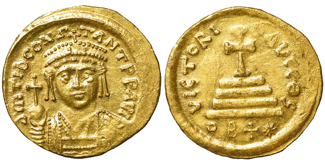 Tiberius II. 578-582 AD. Gold Light Weight Solidus. (1 of 1)