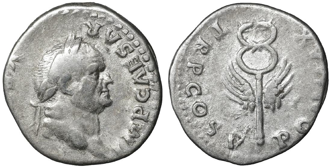 Vespasian AD 69-79. Rome. Denarius. aXF (1 of 1)