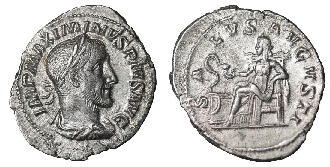 Maximinus I, Thrax. 235-238 AD. Denarius XF+ (1 of 1)