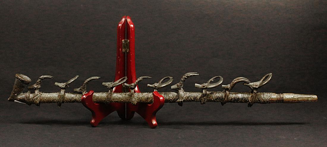 Ivory Coast. Senufo  1900 Large Senufo ritual pipe (1 of 3)