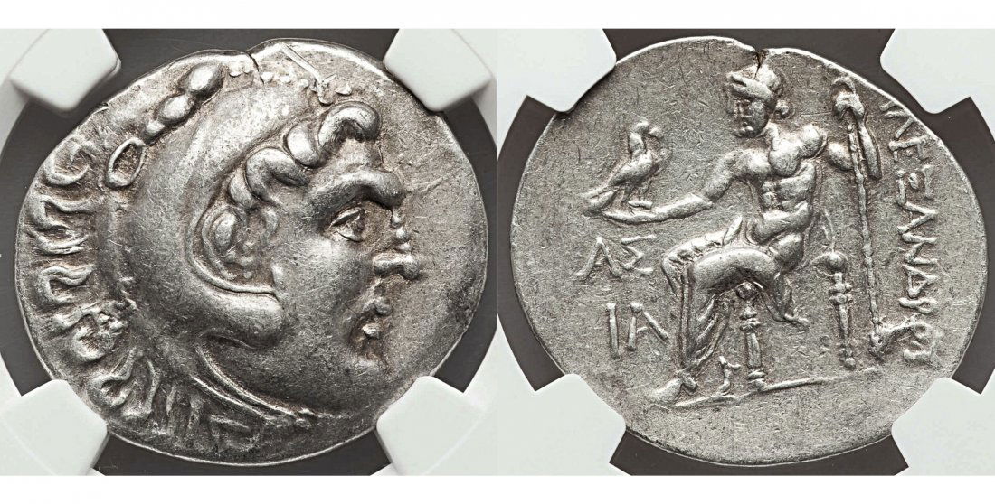 PAMPHYLIA Aspendus 211-183 BC Silver tetradrachm NGC XF (1 of 3)
