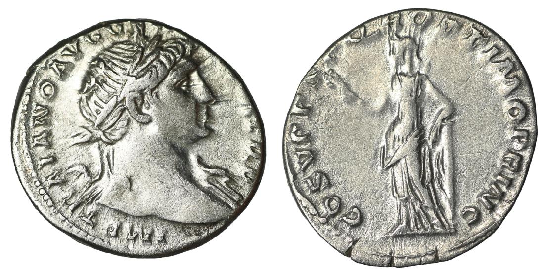 Trajan. Denarius. 108 AD VF/XF (1 of 1)