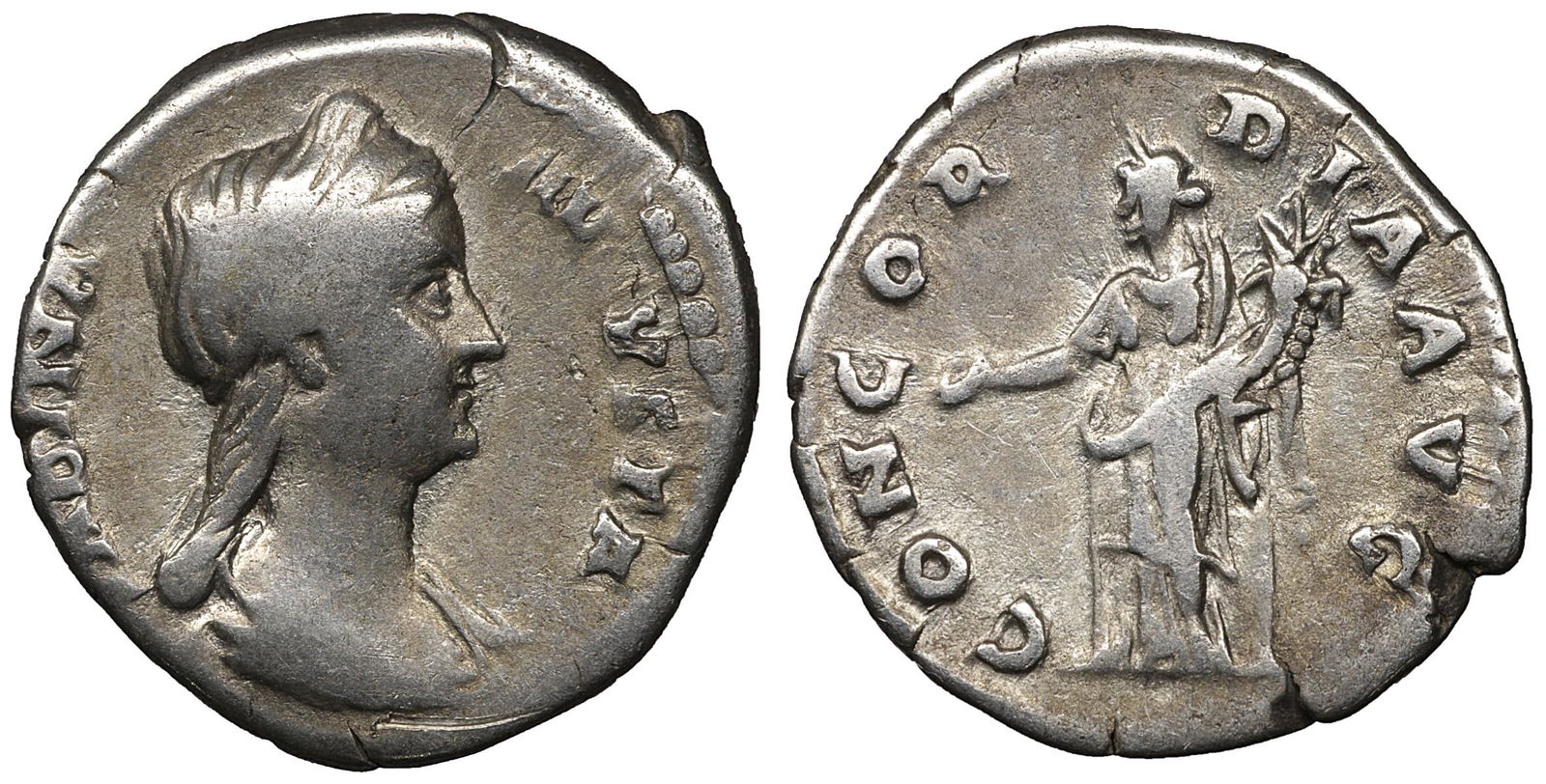 SABINA wife of Hadrian Silver Denarius Struck 128 AD (1 of 1)
