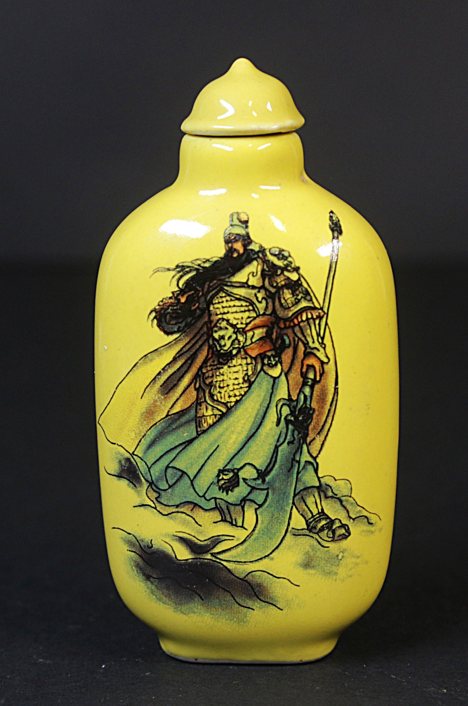 China 1920 polished porcelain snuff bottle 60 gr. - 8 (1 of 4)