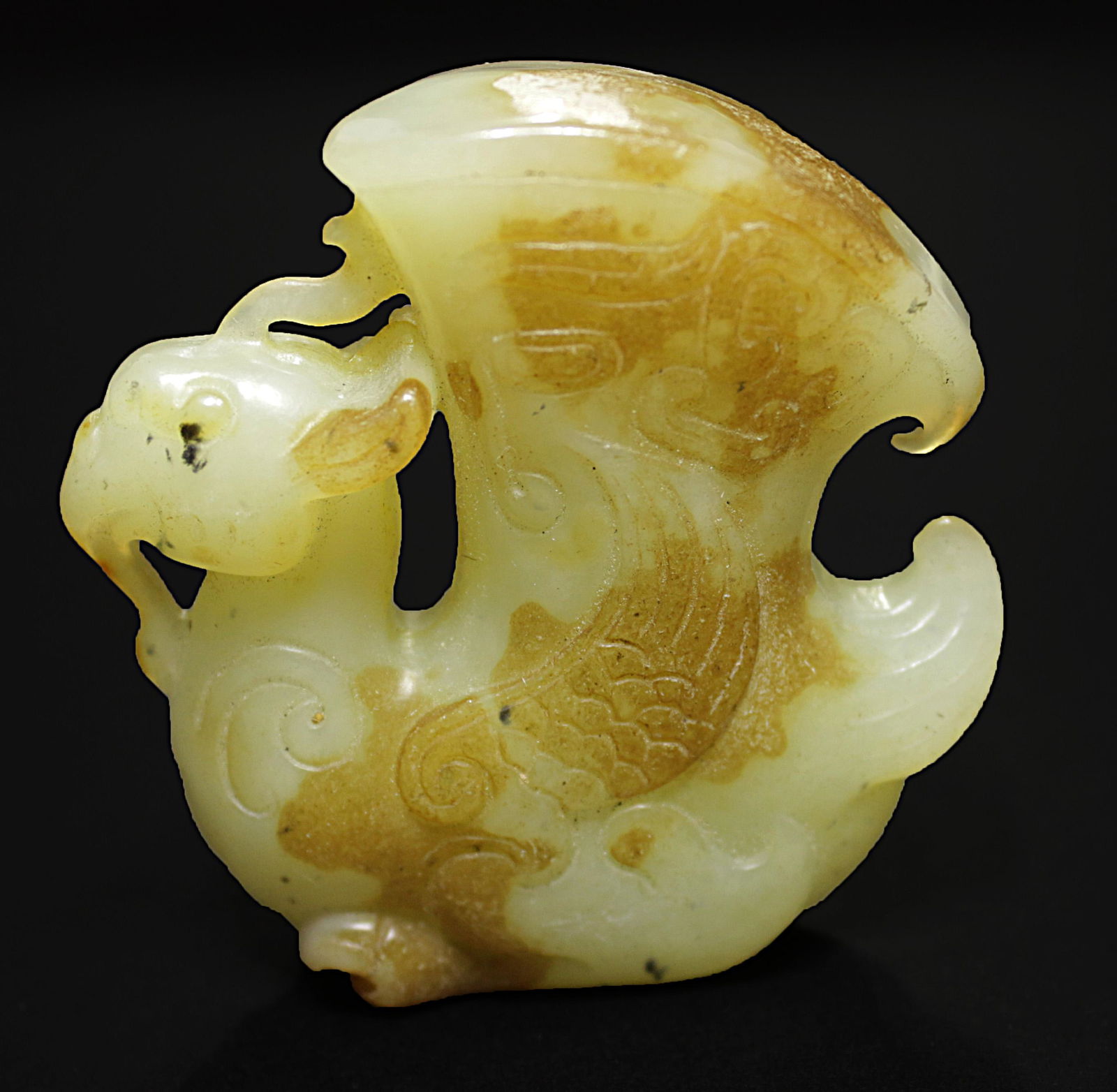 Handcarved animal Jade Statue BeiJing 67 gr (1 of 3)