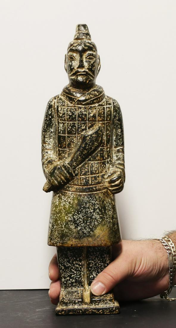 China empire 1800 Late Qing dynasty  Warrior black (1 of 6)