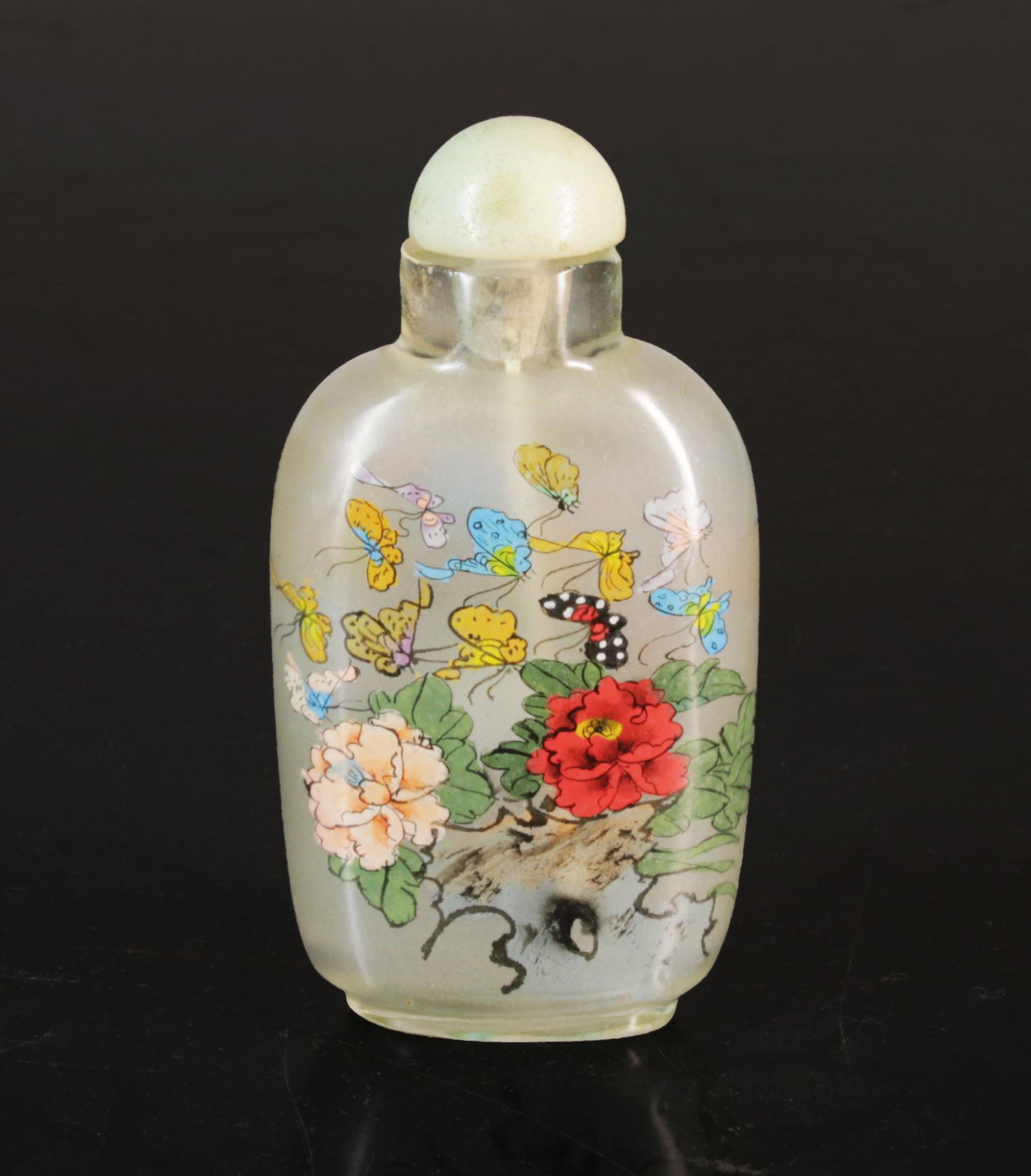 Qing dynasty 1800 Glass snuff bottle China (1 of 4)
