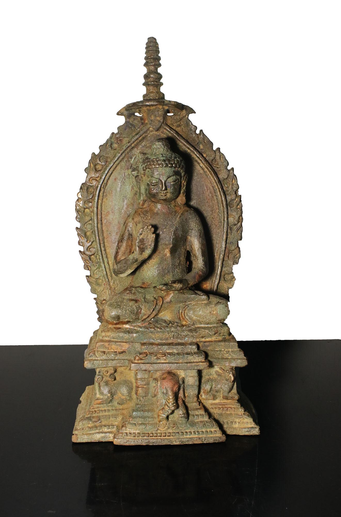 China Qing Dynasty 1800 AD Heavy Iron Guanyin temple (1 of 4)