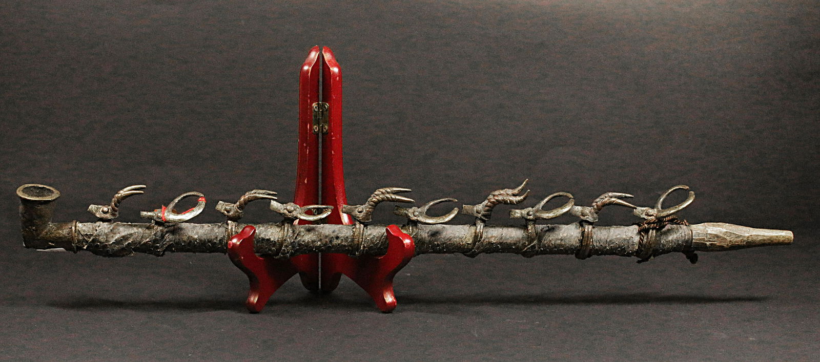 Ivory Coast Senufo 1900 Large Senufo ritual pipe (1 of 3)