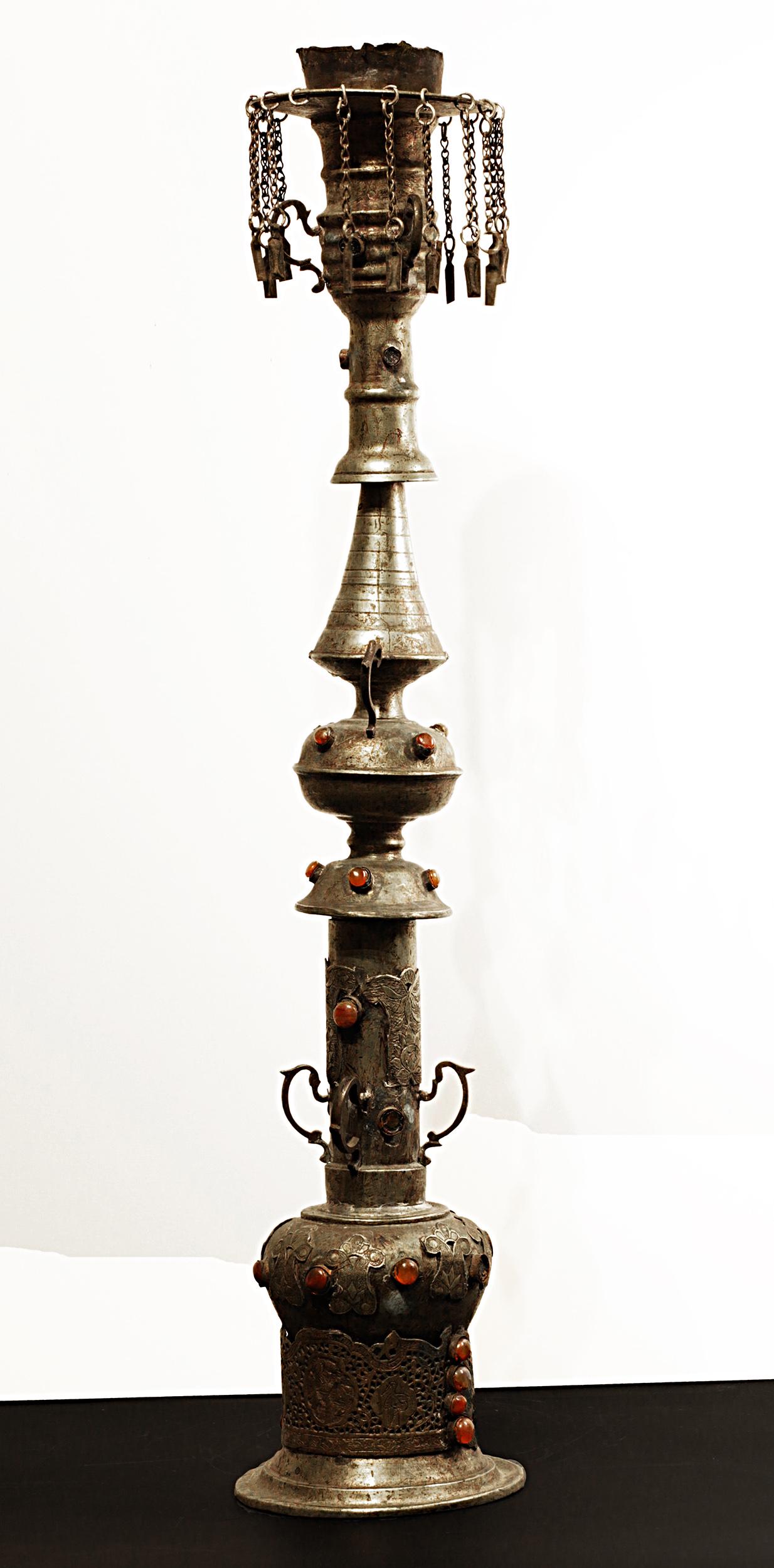 Ottoman Empire. 1910 Brass Nargile \ Hookah water pipe (1 of 2)