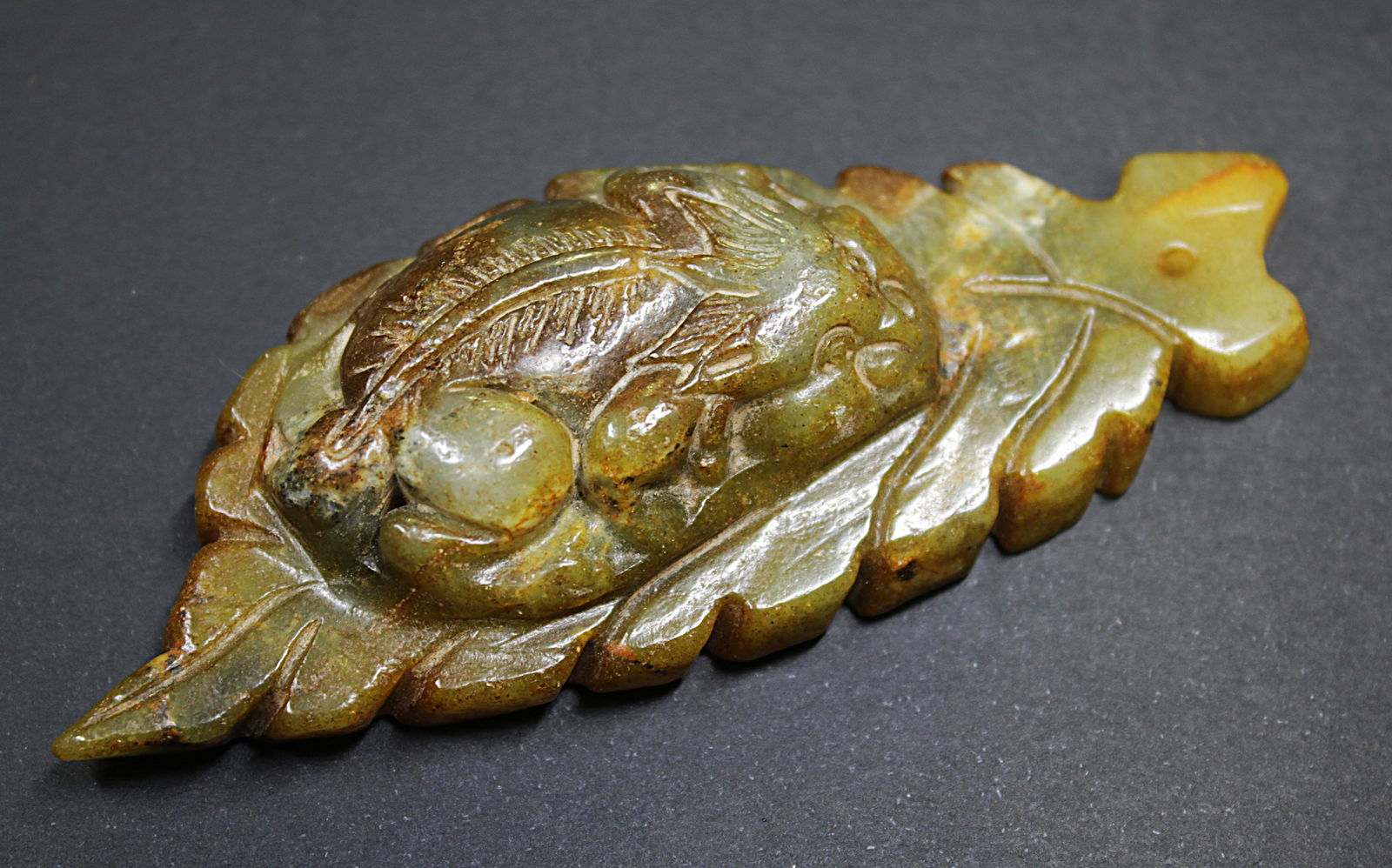 China Handcarved Fu Dog\ Frog jade BeiJing 79 gr (1 of 5)