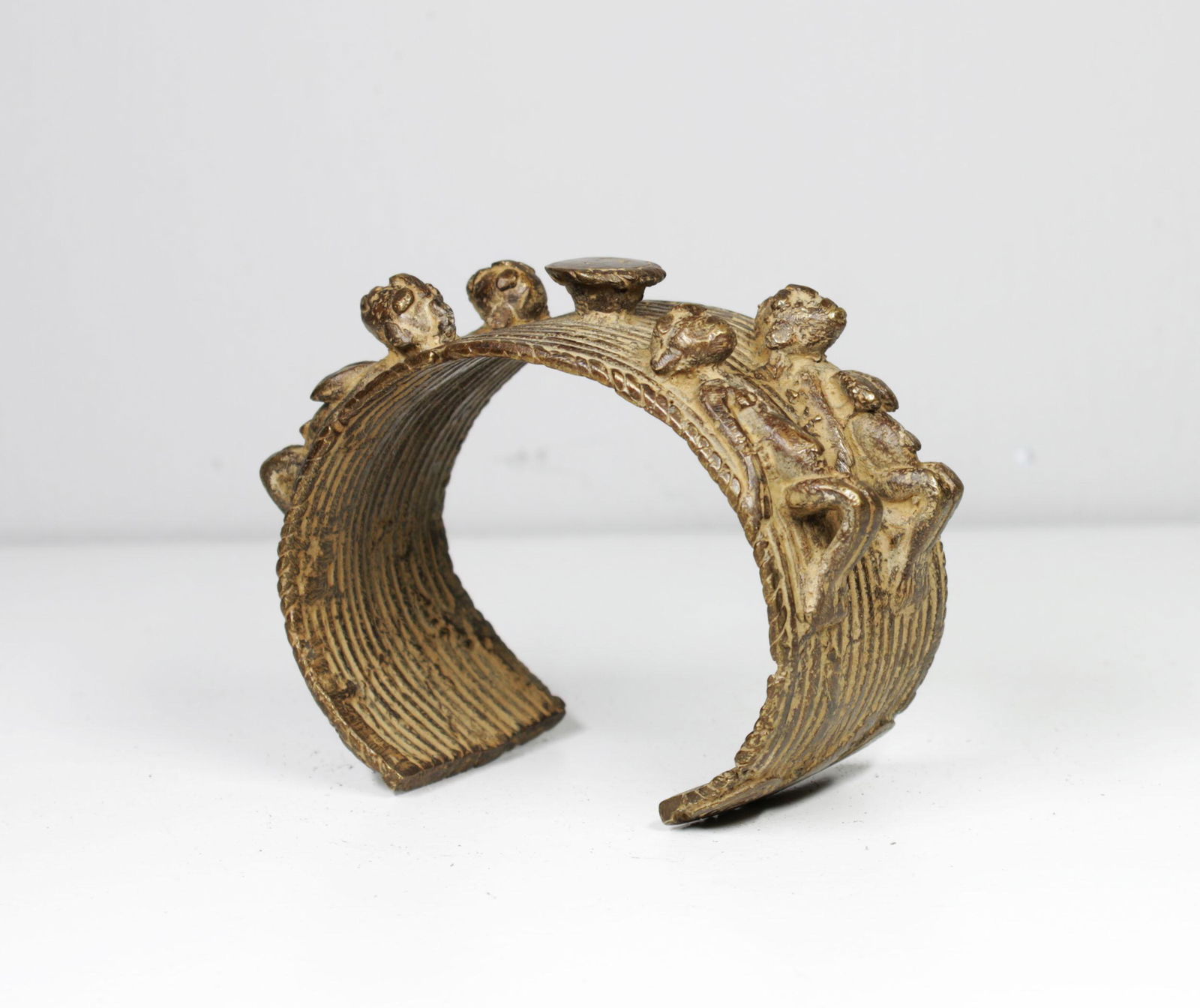 BRASS BRACELET OF ASHANTI PEOPLE 1850 AD (1 of 6)