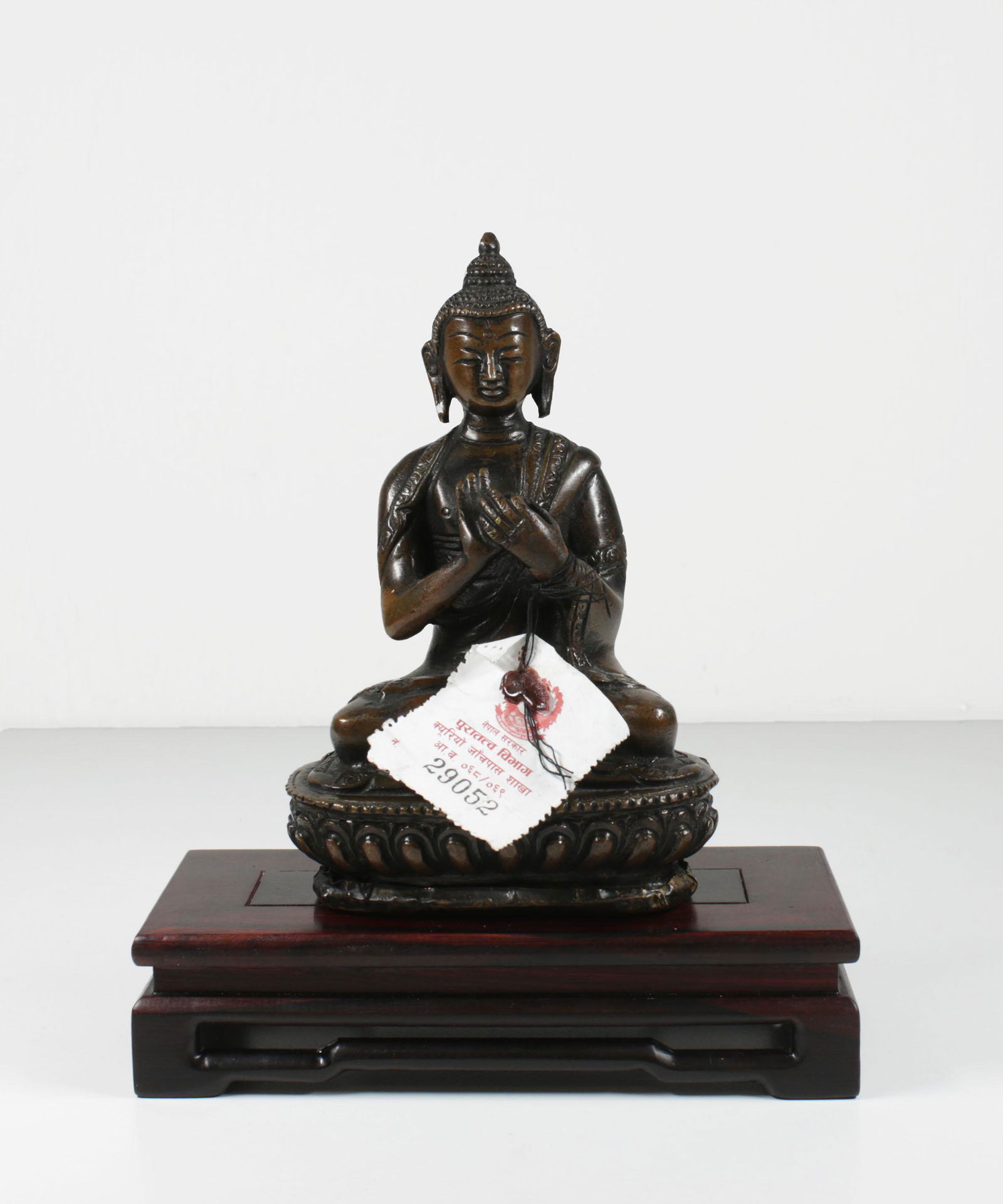 Tibet Vairochana Buddha bronze statue. 1950 800 gr-14Cm (1 of 7)