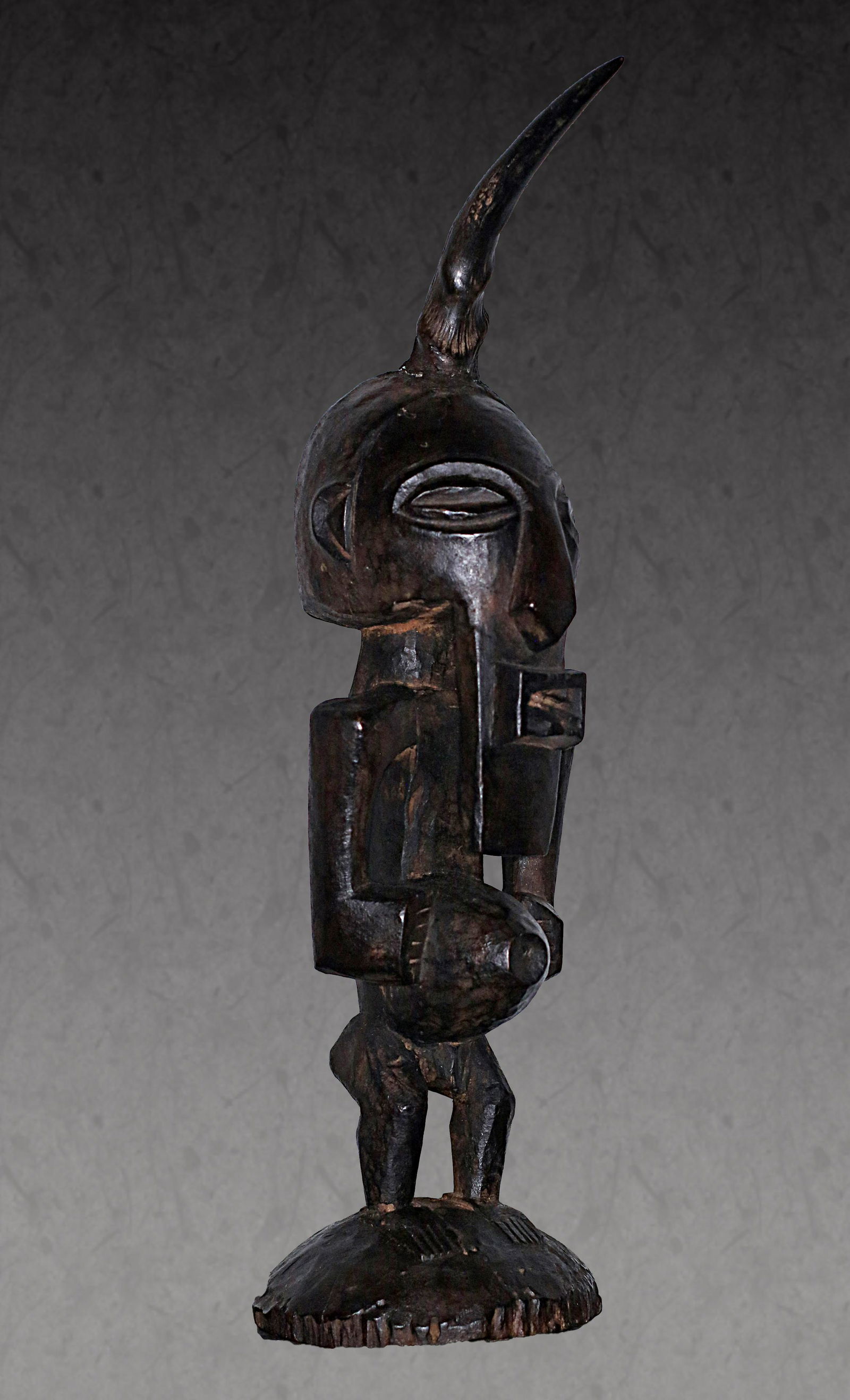 OLD FINE CARVED STATUE SONGYE 47cm 18" (1 of 5)