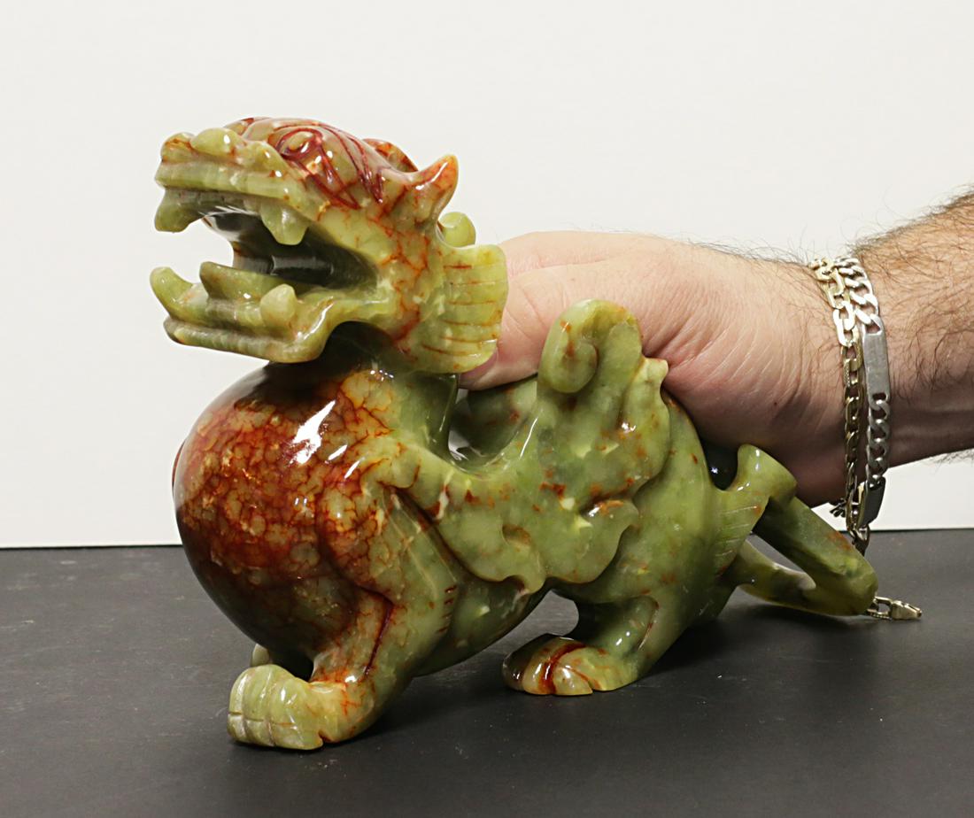 China Republic 1950 AD. Translucent green Fu Dog Jade (1 of 4)