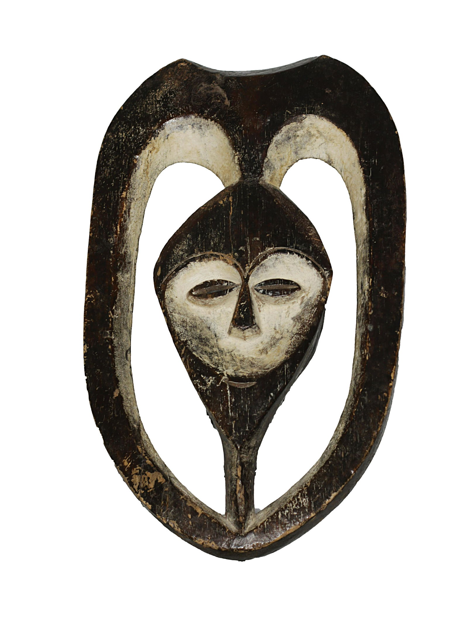 Gabon Kwele people Protective Ekuk Mask 1970 African (1 of 4)